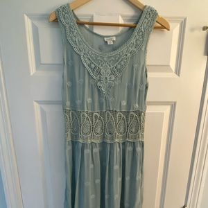 Sundance Size P6 Dress sea green color Maxi